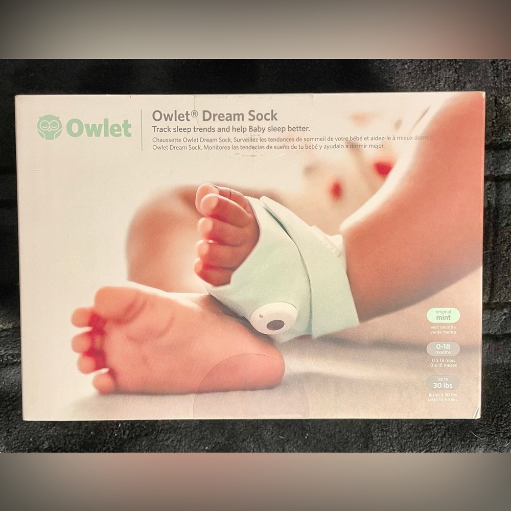 Owlet Dream Sock for Babies - Mint Green